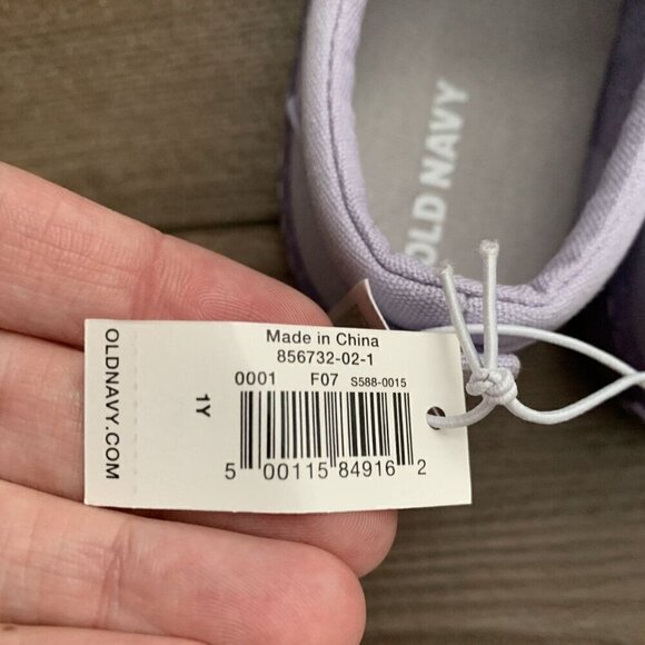 Old Navy Girl Slip On Sneakers Size 1 Little Kid - Picture 5 of 10